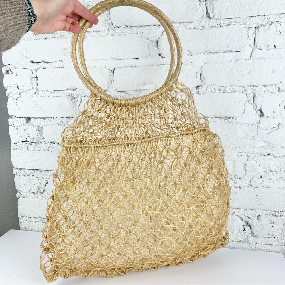 Vintage Straw Rattan Wicker Purse Handmade Philippines Handbag
